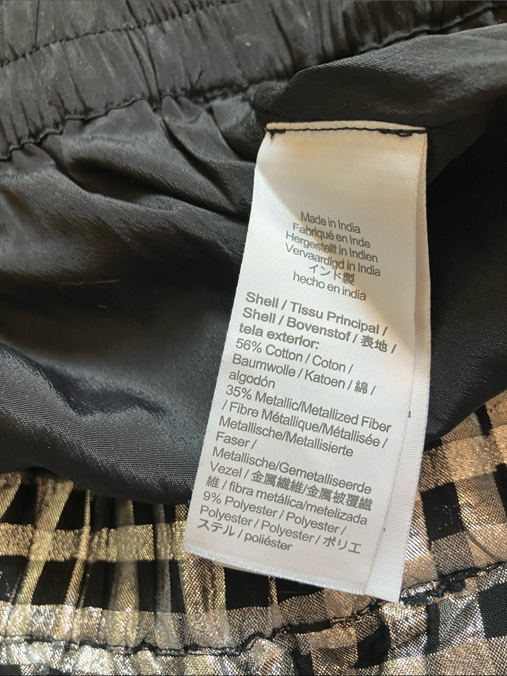 J. Crew Black and White Gingham Mini Skirt - Picture 6 of 6